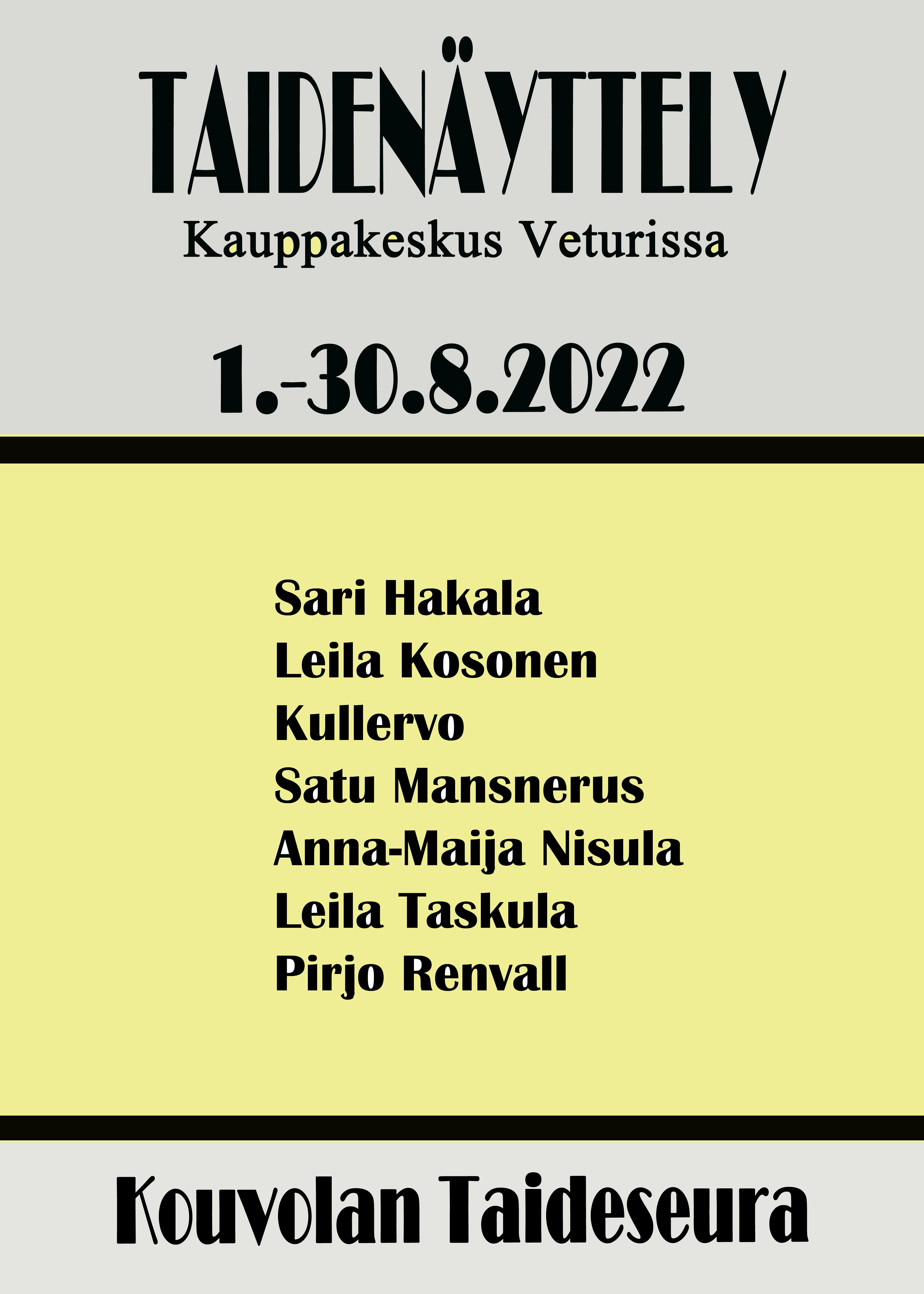 Juliste_NÄYTTELY VETURI2022